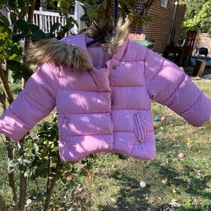 Baby girl winter bubble coat